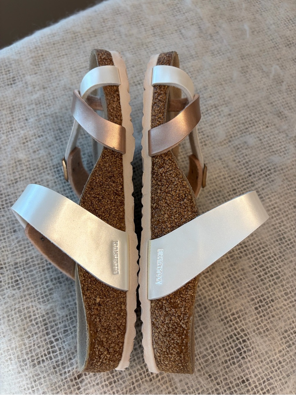 Birkenstock mayari kids sandals  pearl & rose gold EUC - Picture 6 of 16